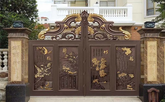 简伊别墅庭院铝艺大门为什么这么受欢迎(图1)