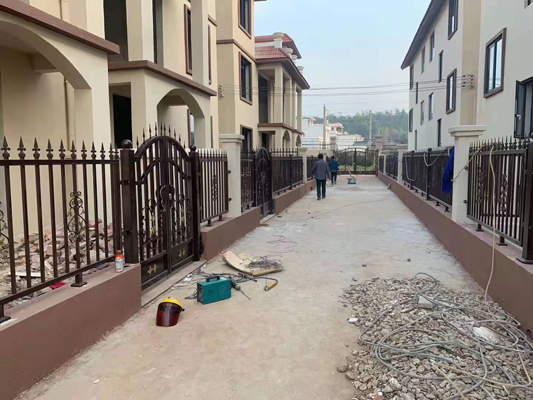 赣州明雅苑别墅护栏安装实拍(图4)
